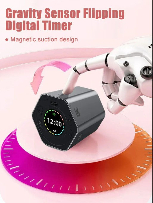 Blue Magnetic Hexagon Digital Clock Timer