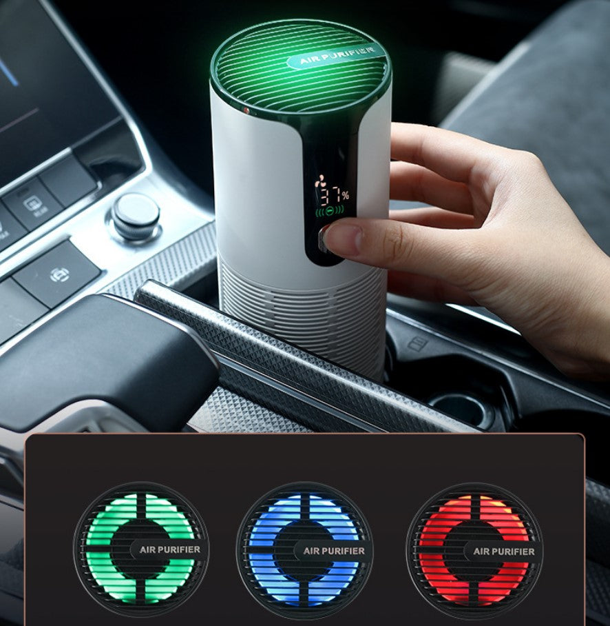 Black Intelligent Car Air Purifier