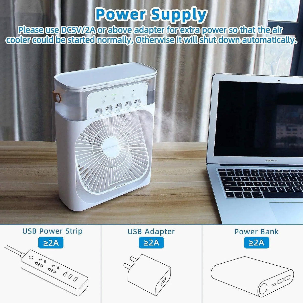 Mini Air Conditioning Fan Humidifier