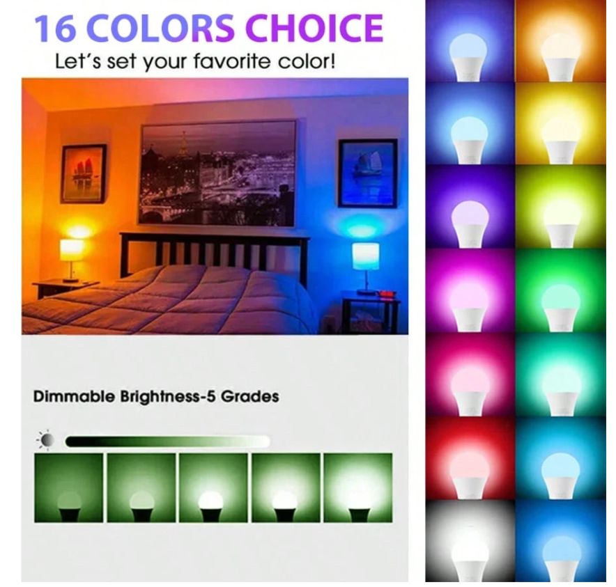 RGB Changing Colour Light Bulb