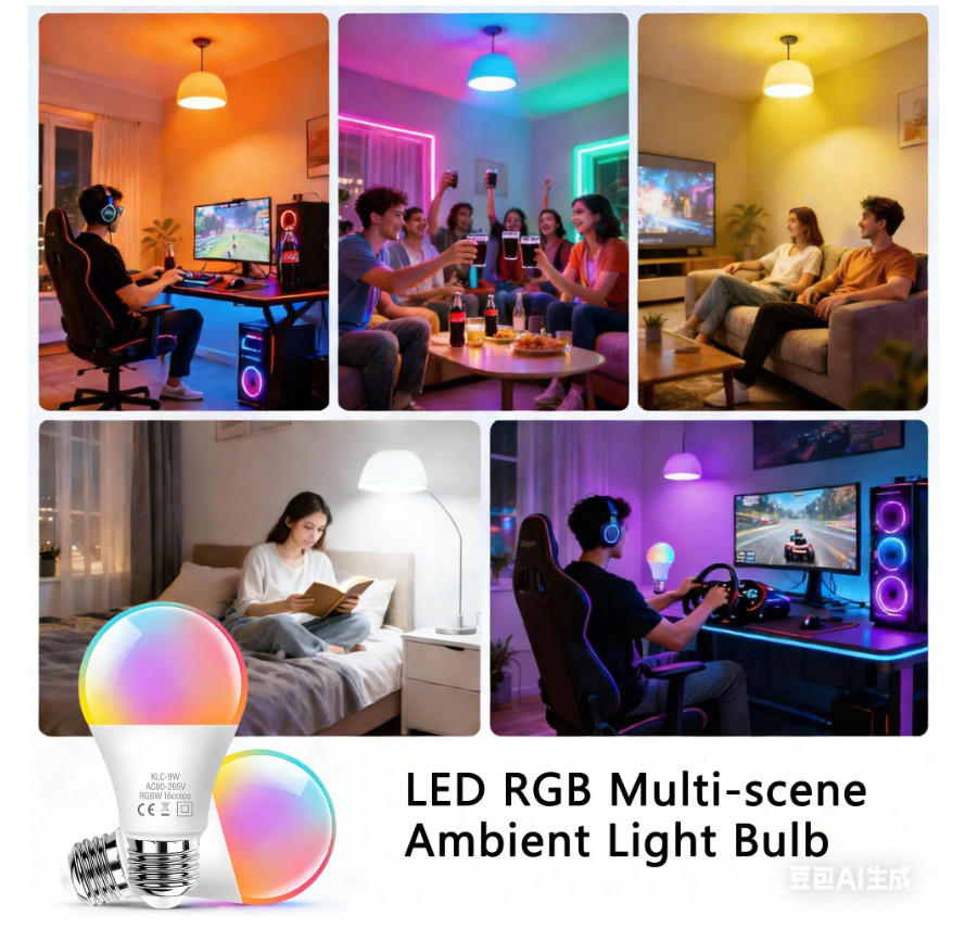 RGB Changing Colour Light Bulb