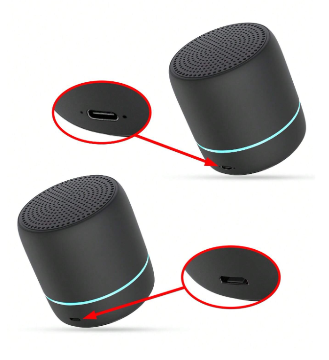 Portable Mini Bluetooth Wireless Speaker With LED Breathing Light