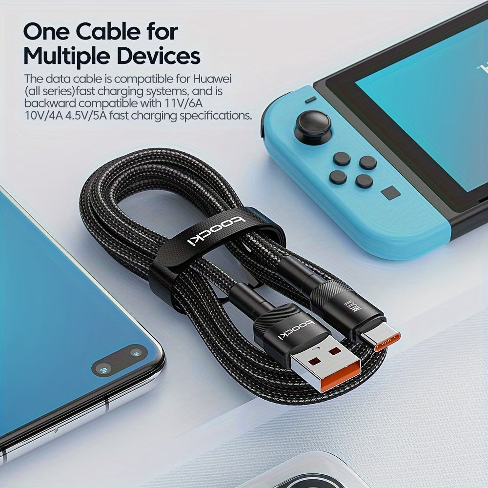 100W USB-A to Type-C Charging Cable